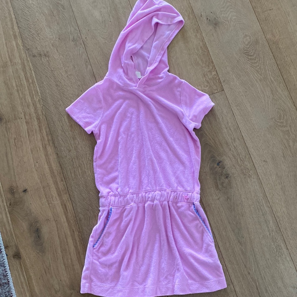 Crewcuts Pink Terry Swim Coverup with Hood
